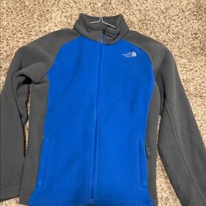 The North Face Royal Blue and Charcoal Jacket